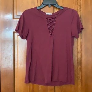 Red basic cut out-T
